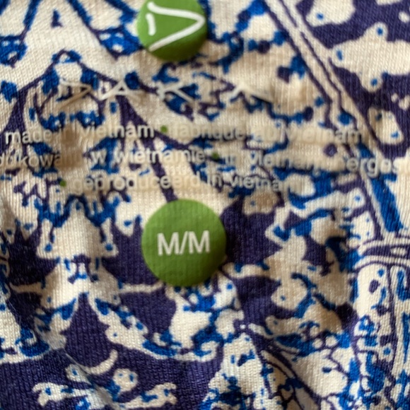 Maxi dress, size medium, blue and white floral - Picture 5 of 6